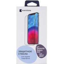 Защитное стекло Everstone 2.5D FG для Samsung Galaxy S22+ Черное