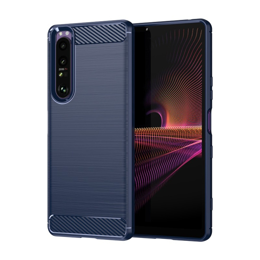 Защитный чехол Carbon для Sony Xperia 1 IV Синий