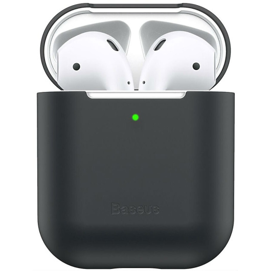 Чехол BASEUS Ultrathin для Airpods 1/2, черный