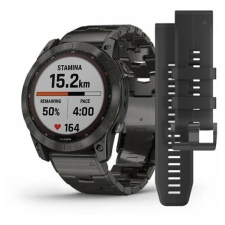 Умные часы Garmin Fenix 7X Sapphire Solar титан уг.-сер. DLC с угольно-серым титановым DLC браслетом