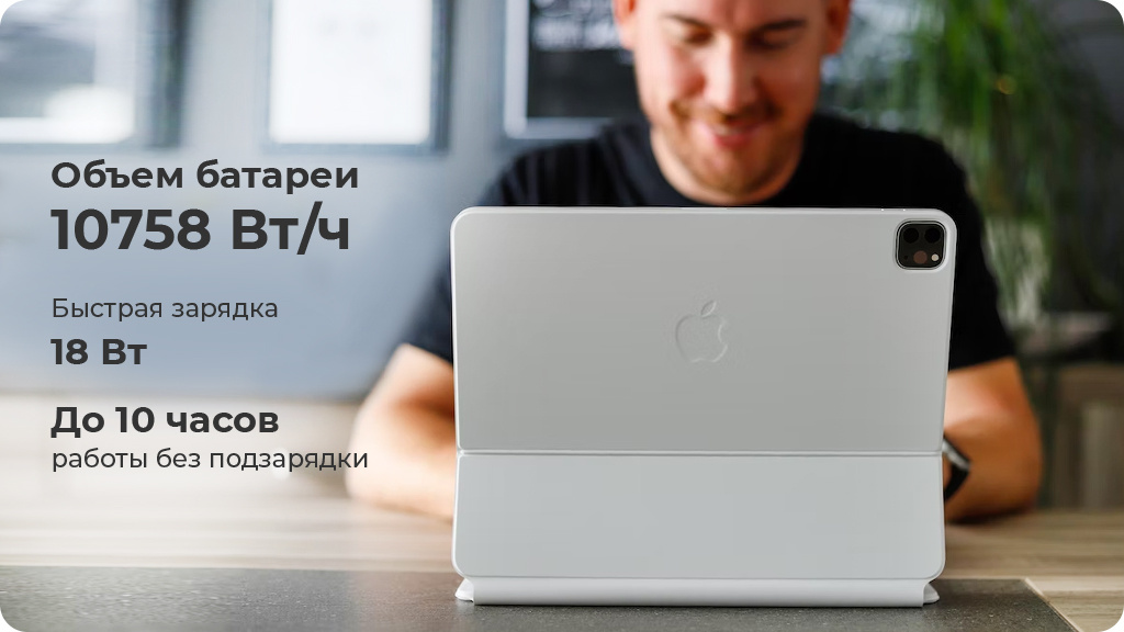 Apple iPad Pro 12.9 (2022) 128Gb Wi-Fi Серебристый